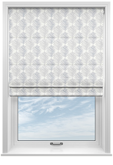 Gentle Palm, Stone - Roman Blind